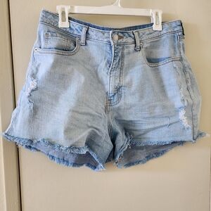 Light Blue Denim Women's Shorts